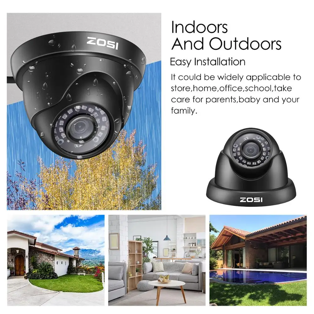 ZOSI 1080P 2MP TVI CVI AHD CVBS 4-in-1 Video Surveillance Outdoor - Image 3