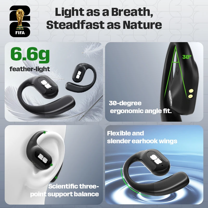 FIFA-F26E09 TWS Wireless Earbuds AI Translator Earbuds 138 Languages - Image 6