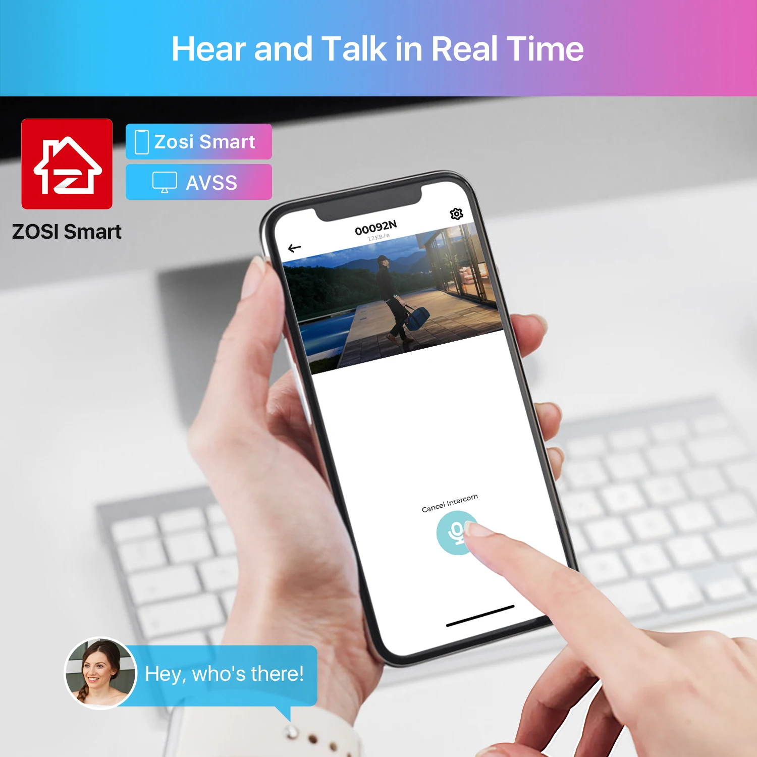 ZOSI 4K IP Camera Add-on PoE Security Camera Two Way Audio - Image 3