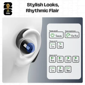 FIFA-F26E09 TWS Wireless Earbuds AI Translator Earbuds 138 Languages - Thumbnail Image 8