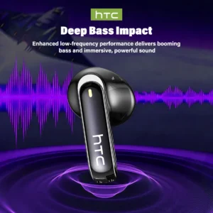 Wireless Headphones Bluetooth HTC NE70 Earphones Microphones Earbuds AI Translator - Thumbnail Image 5